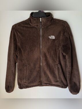 THE NORTH FACE Woman’s Chocolate Brown Osito High Pile Fleece Full Zip Jacket L